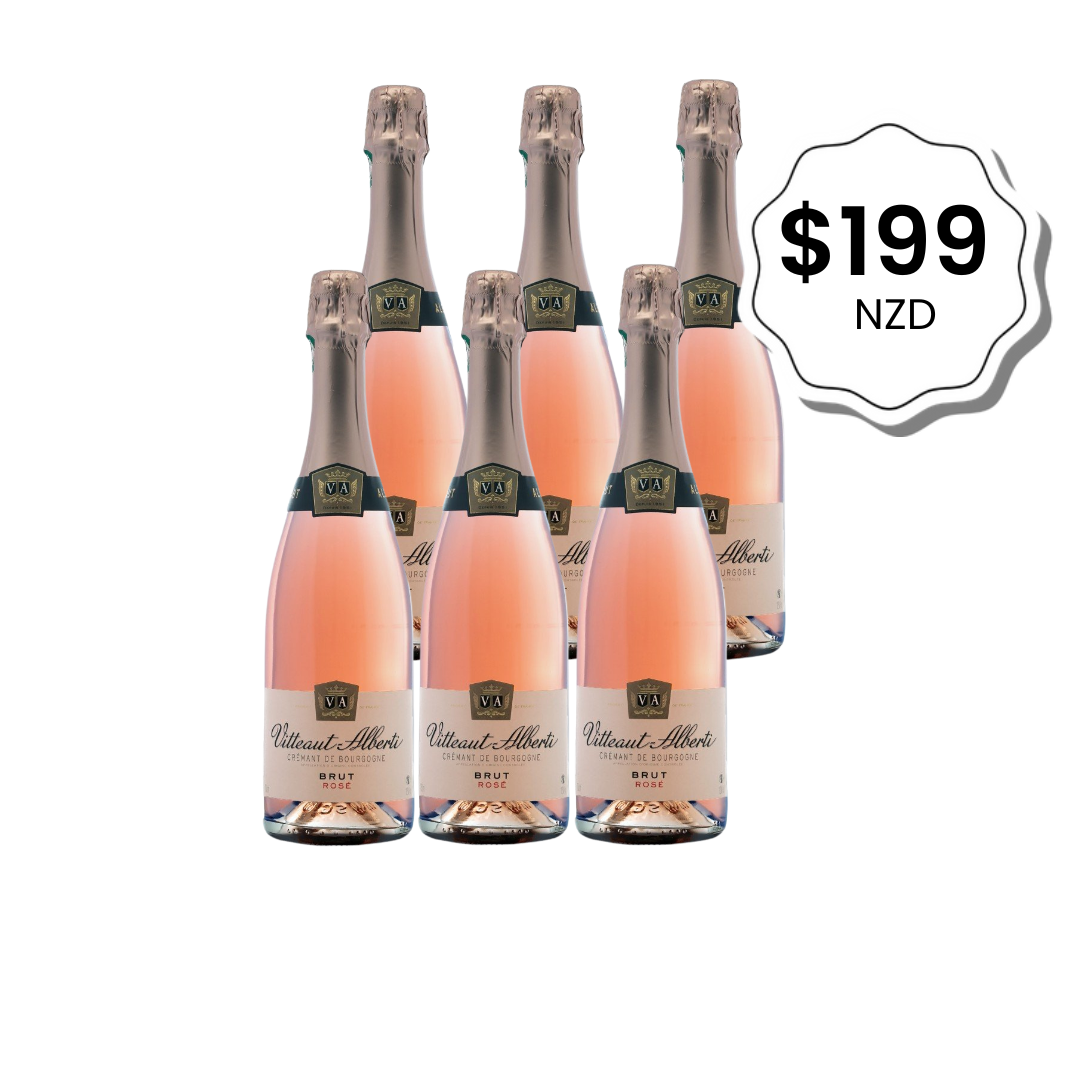 Crémant de Bourgogne Vitteaut-Alberti Rosé(仅限新西兰)- 6 瓶 订阅和特价