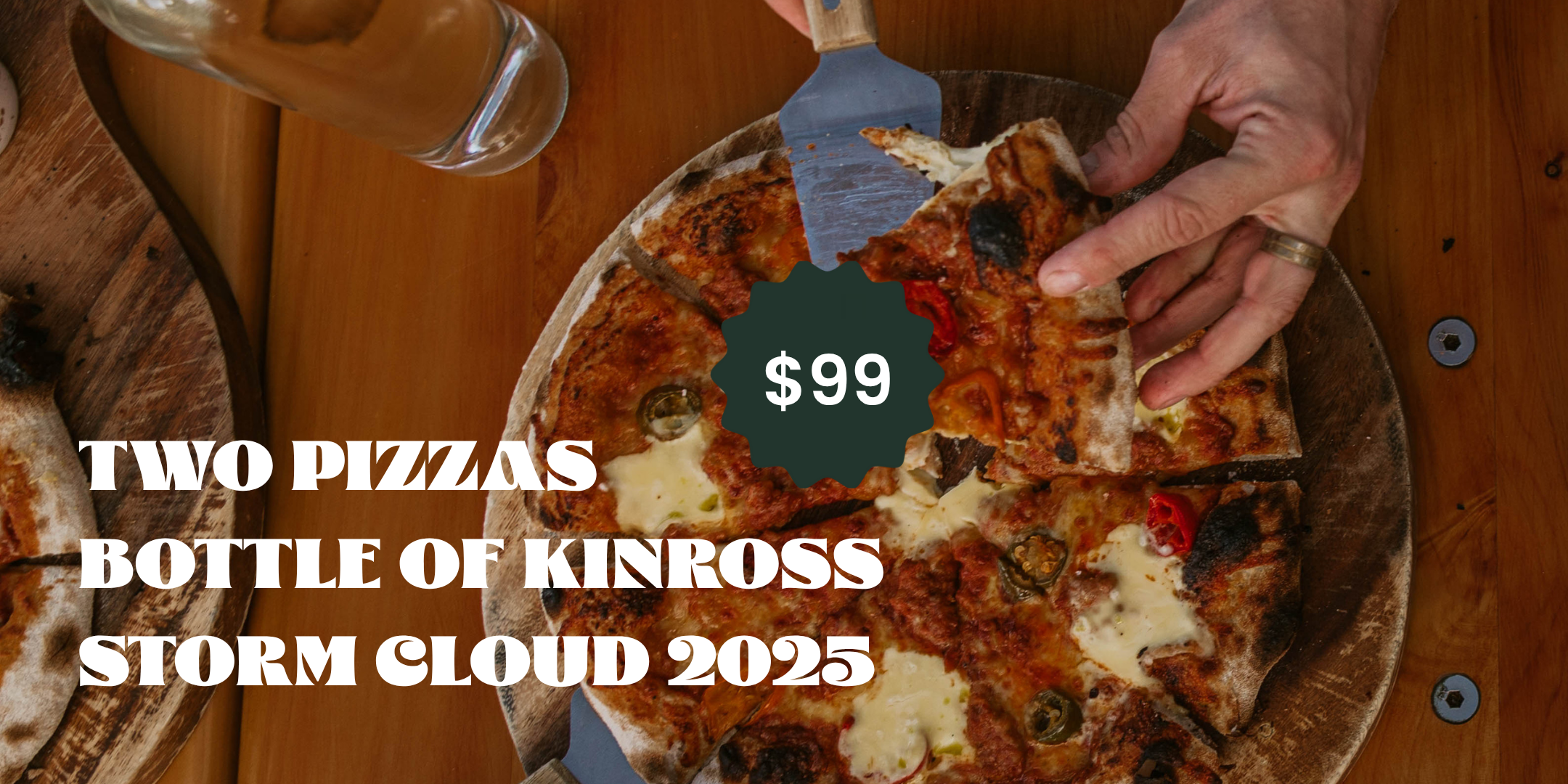 May Offer: Pizza and Pinot Noir for Two - $99