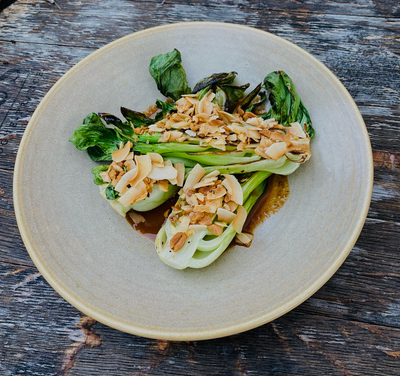 Kinross Kitchen Recipe with Central Otago Wine Pairing: Char Grilled Bok Choi