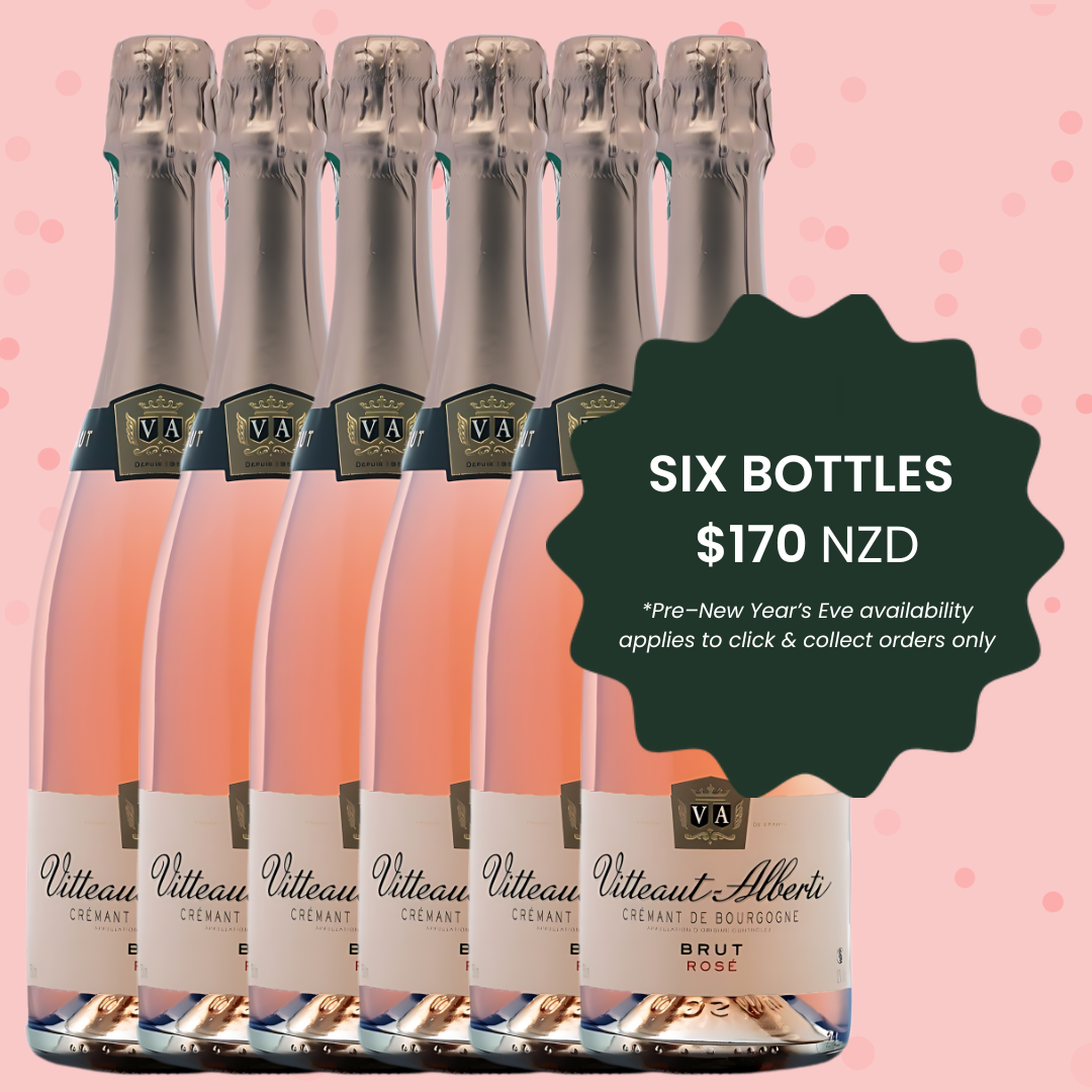 Crémant de Bourgogne Vitteaut-Alberti Rosé (NZ only) - Six Pack