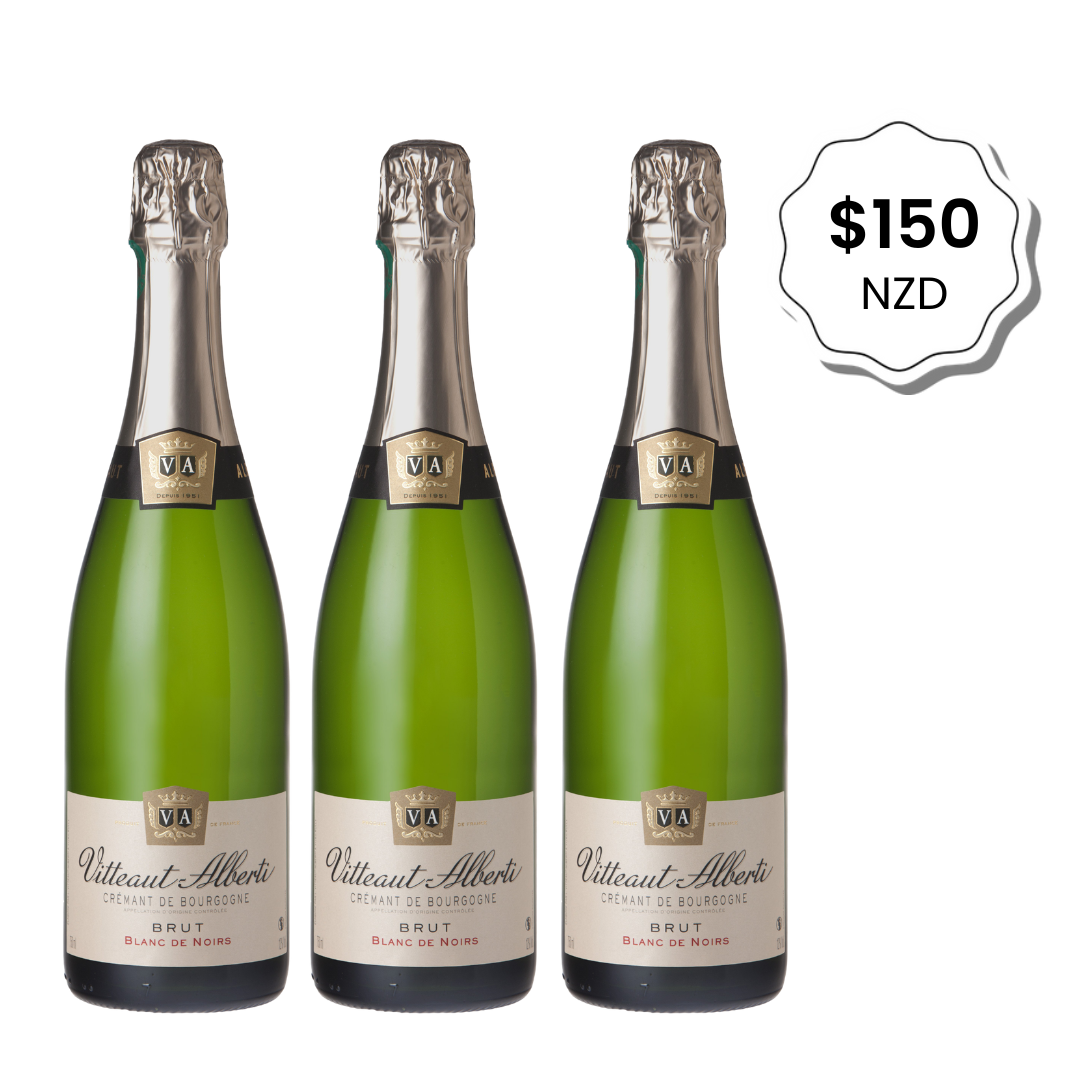 Crémant de Bourgogne Vitteaut-Alberti Blanc de Noirs (NZ only) - Three Pack